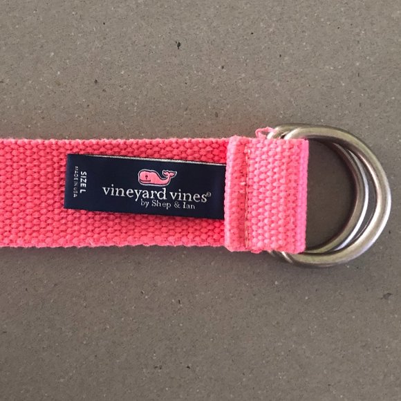 Vineyard Vines Kid's Size L Canvas D-Ring Belt - Picture 3 of 4